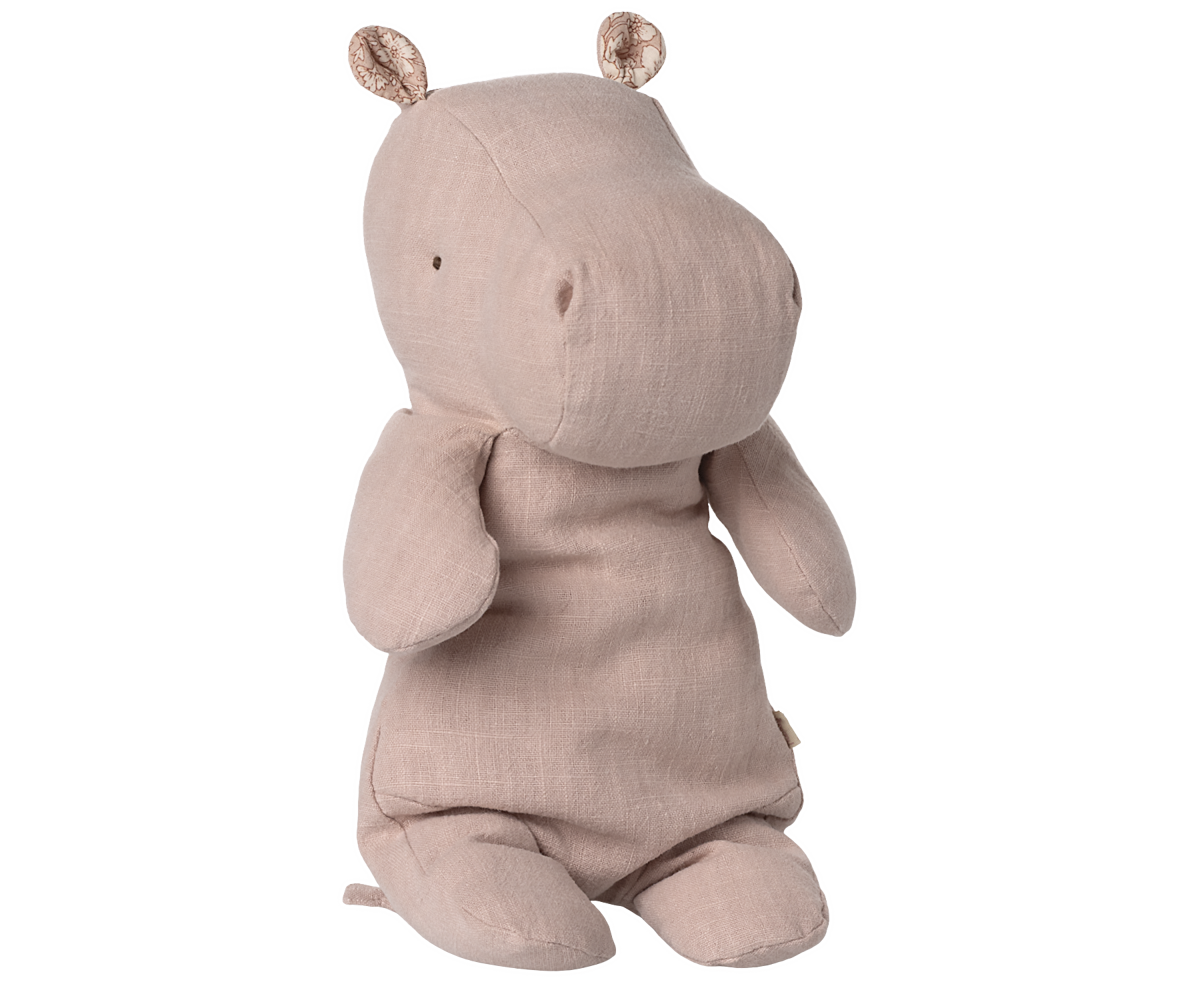 Maileg Safari Friends, Medium Hippo - Light Rose *Due April*