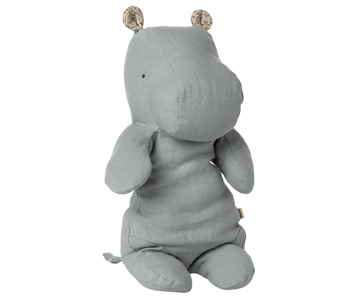 Maileg Safari Friends, Medium Hippo - Blue Grey *Due April*