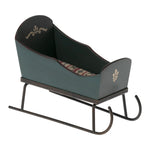 Maileg Sleigh, Mouse - Green *Due November*