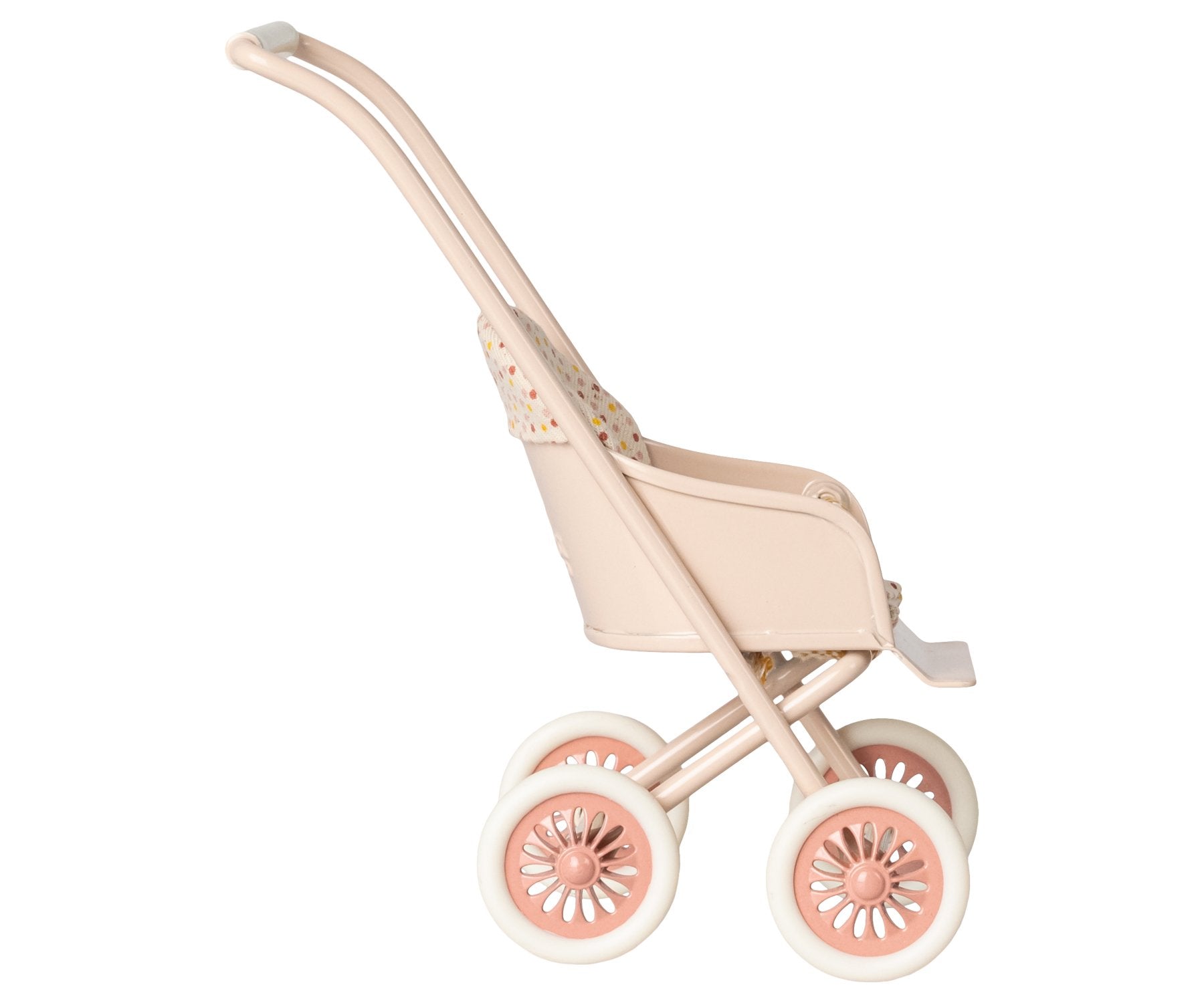Maileg Stroller, Micro - Powder with Yellow Spots
