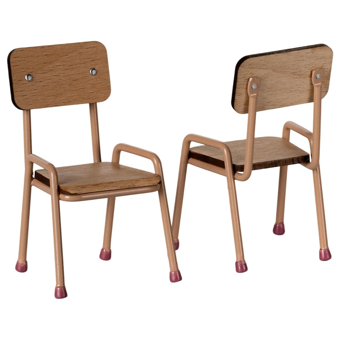 Maileg Table & Chair Set, Mouse - Dark Powder