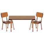 Maileg Table & Chair Set, Mouse - Dark Powder