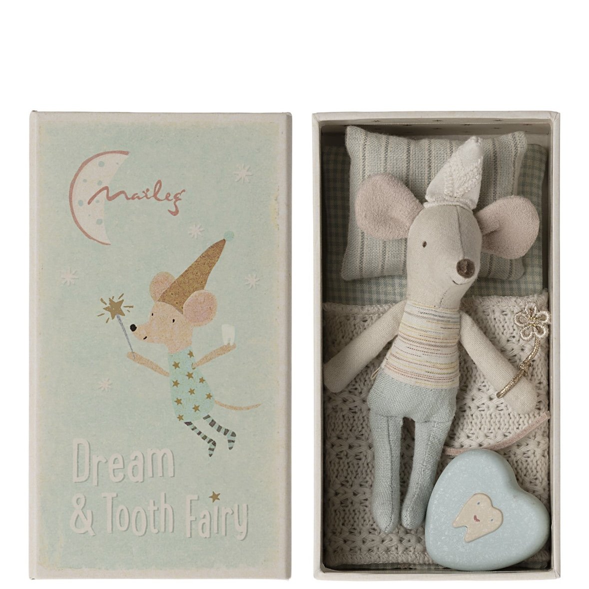 Maileg Tooth Fairy Mouse, Little Brother in Matchbox