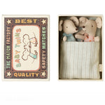 Maileg Twins, Baby Mice in Matchbox