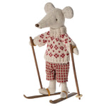 Maileg Ski and Ski Poles, Mum & Dad Mouse