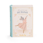 Moulin Roty book titled 'La petite école de danse' with a dancer illustration on a white background