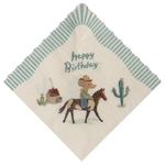 Napkin, Happy Birthday - Cowboy *Due June*