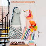 Toto Dino Bag with Unicorn bag on hooks
