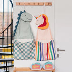 Toto Dino Bag with Unicorn bag on hooks