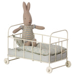 Maileg Cot Bed, Micro - Blue