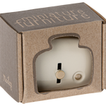 Maileg Miniature Toaster with Bread - Off White in box