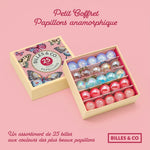 Billes & Co Marbles Butterflies Anamorphic Mini Box Pink open box