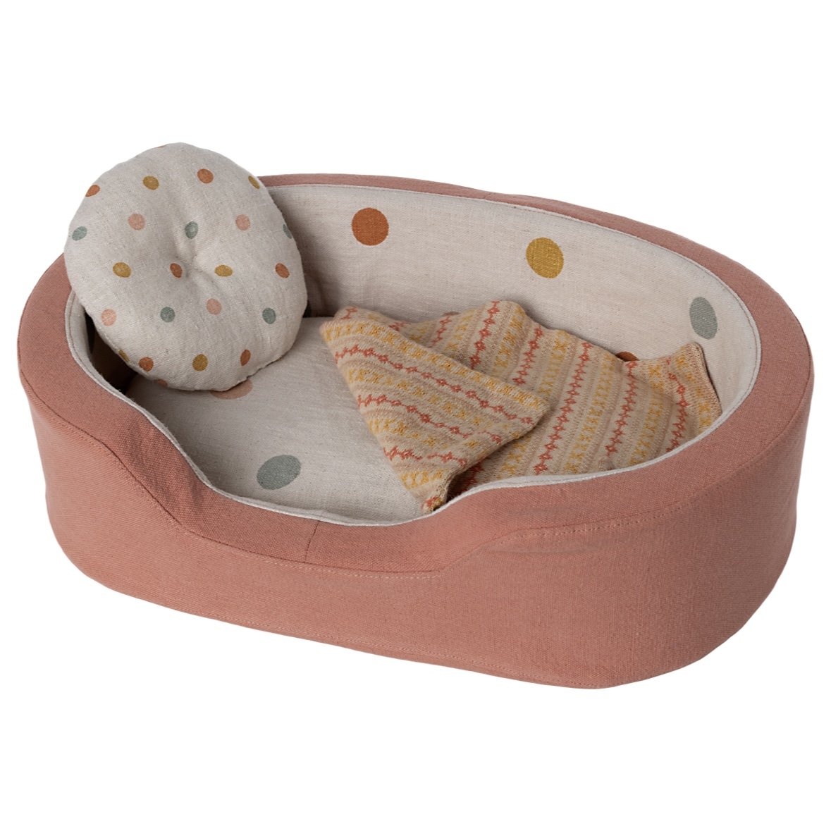 Maileg Cosy Basket, Medium - Coral