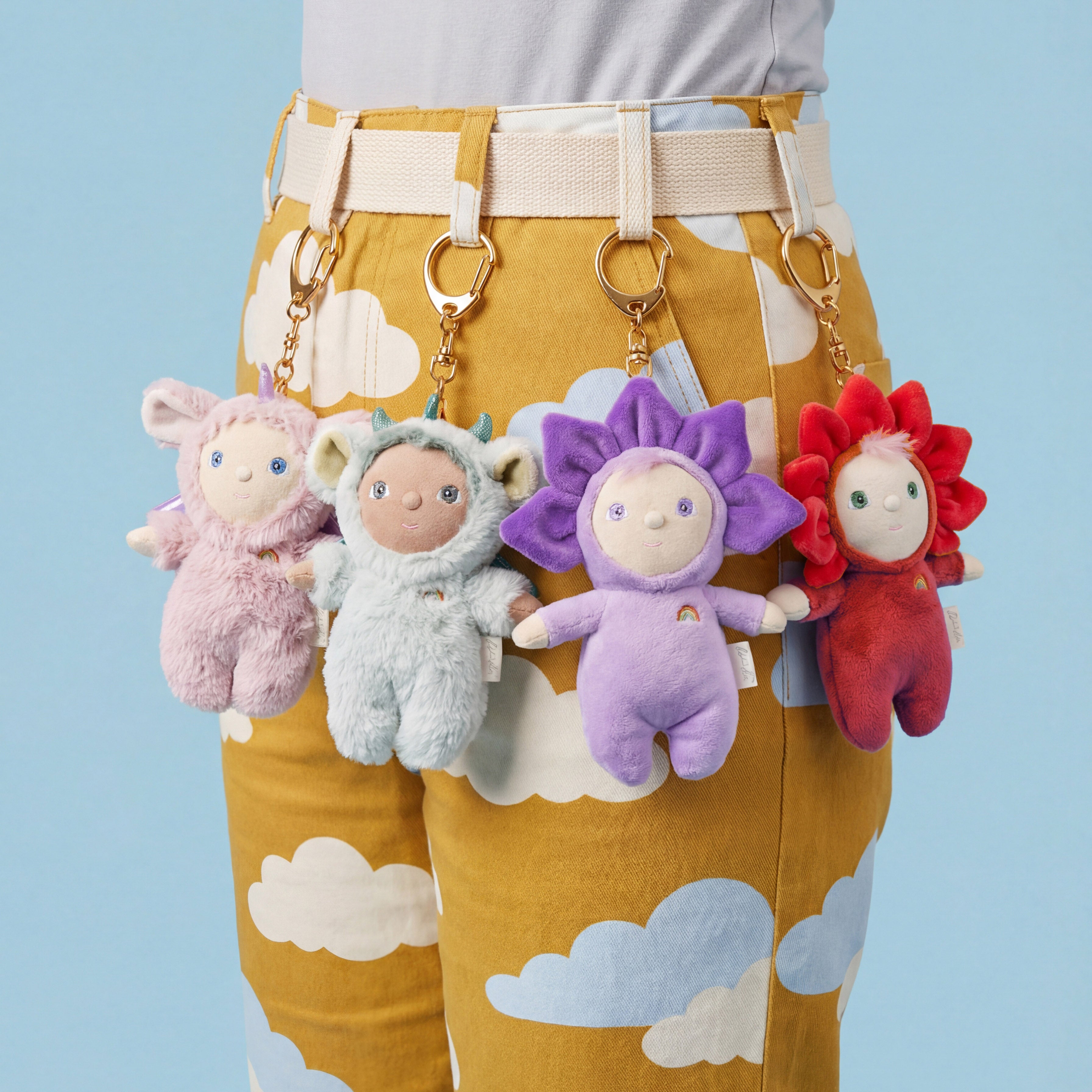 Olli Ella Dinky Bag Charm Una Unicorn on belt