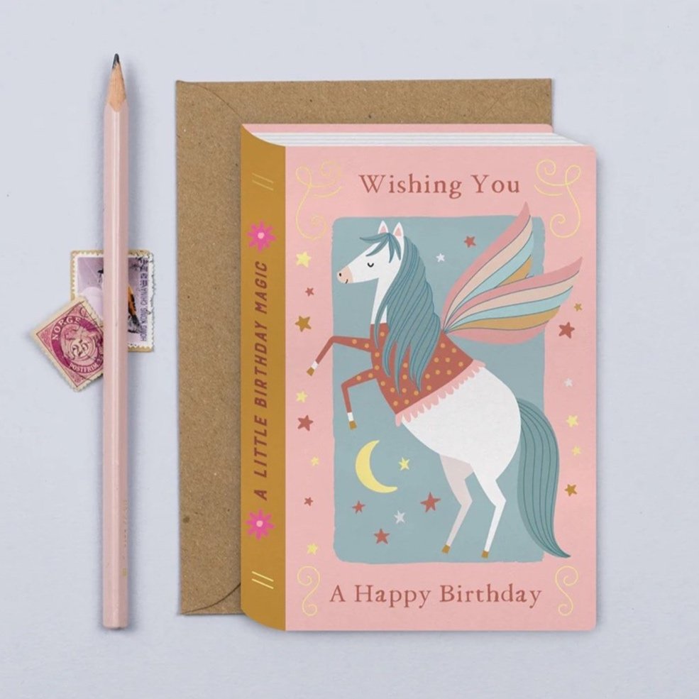 Mifkins Fairytale Pegasus Birthday Card