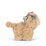Konges Slojd Beige Cat Animal Bag Charm side view