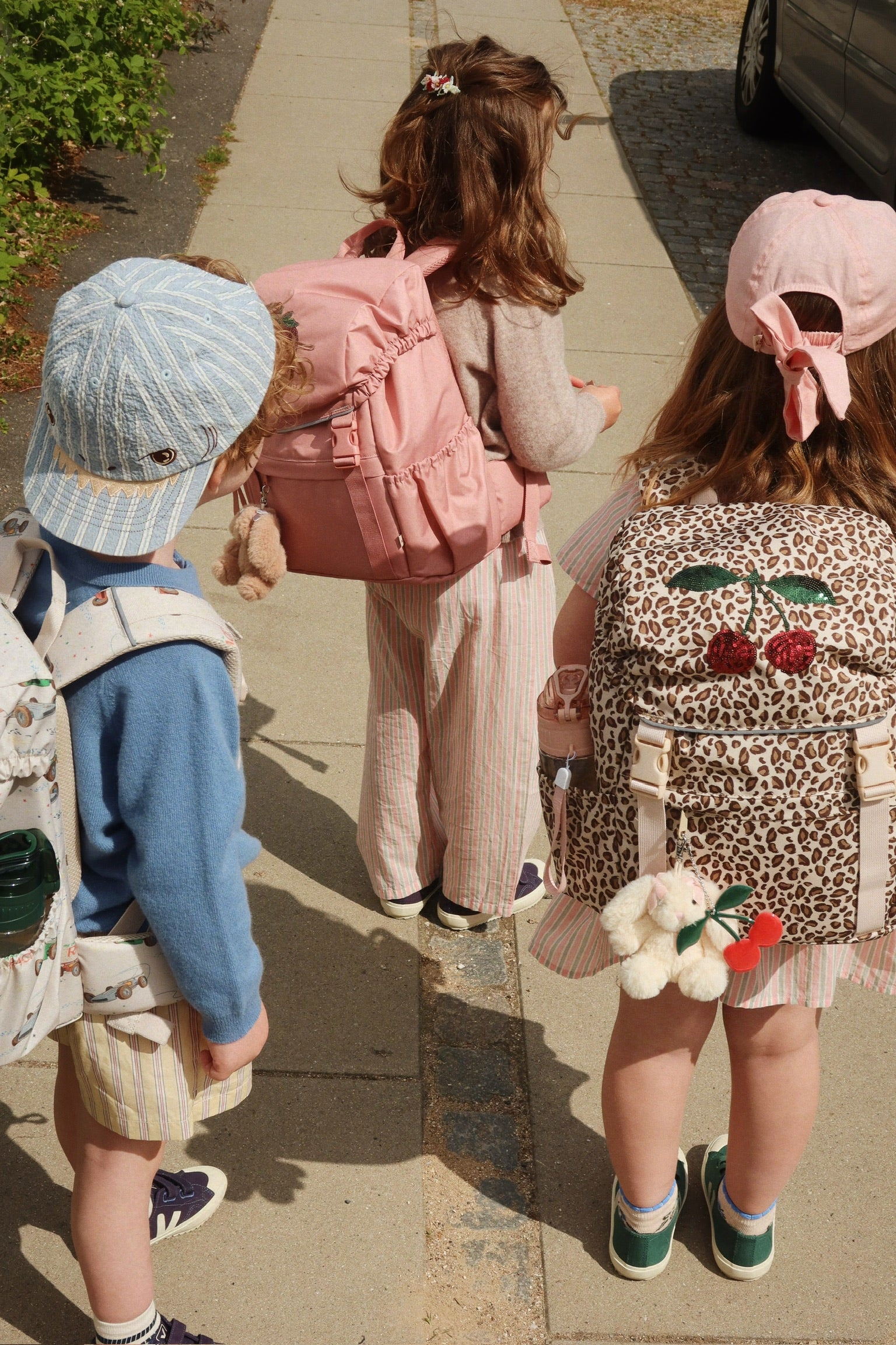 Konges Slojd White Bunny Animal Bag Charm backpacks