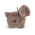 Konges Slojd Brown Puppy  Animal Bag Charm side view