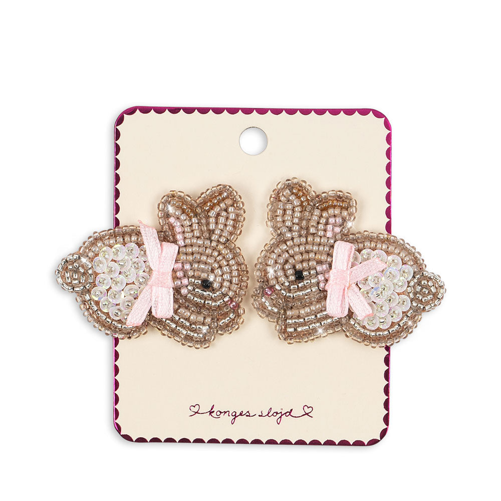 Konges Slojd Bunny Beaded Hair Clip