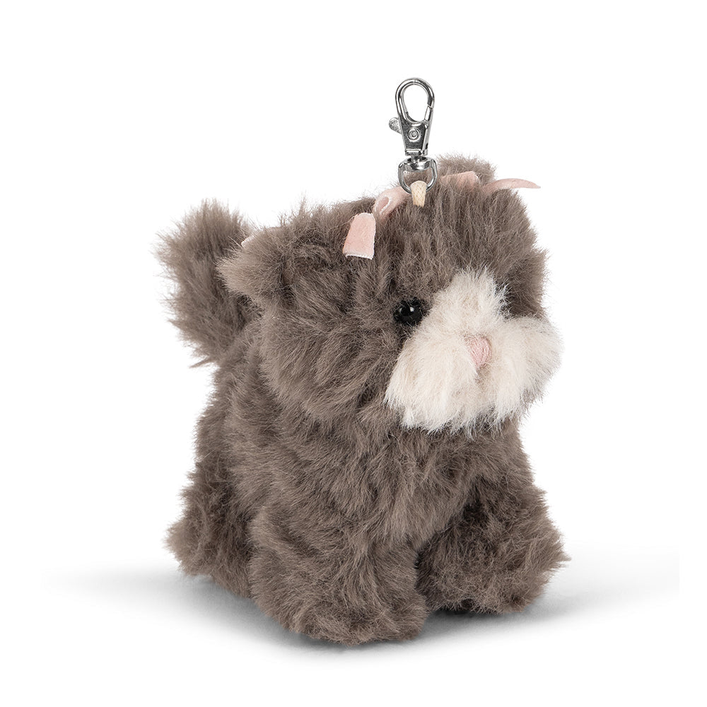 Konges Slojd Grey Cat Animal Bag Charm