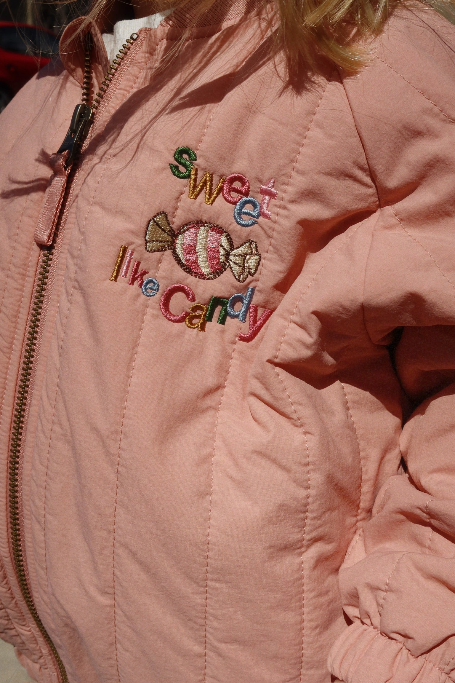 Konges Slojd Juno Bomber Jacket Sweet Like Candy detail