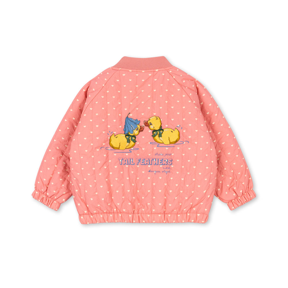 Juno Printed Bomber Jacket - Duckling - Little Wrens Nest
