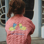 Juno Printed Bomber Jacket - Duckling - Little Wrens Nest