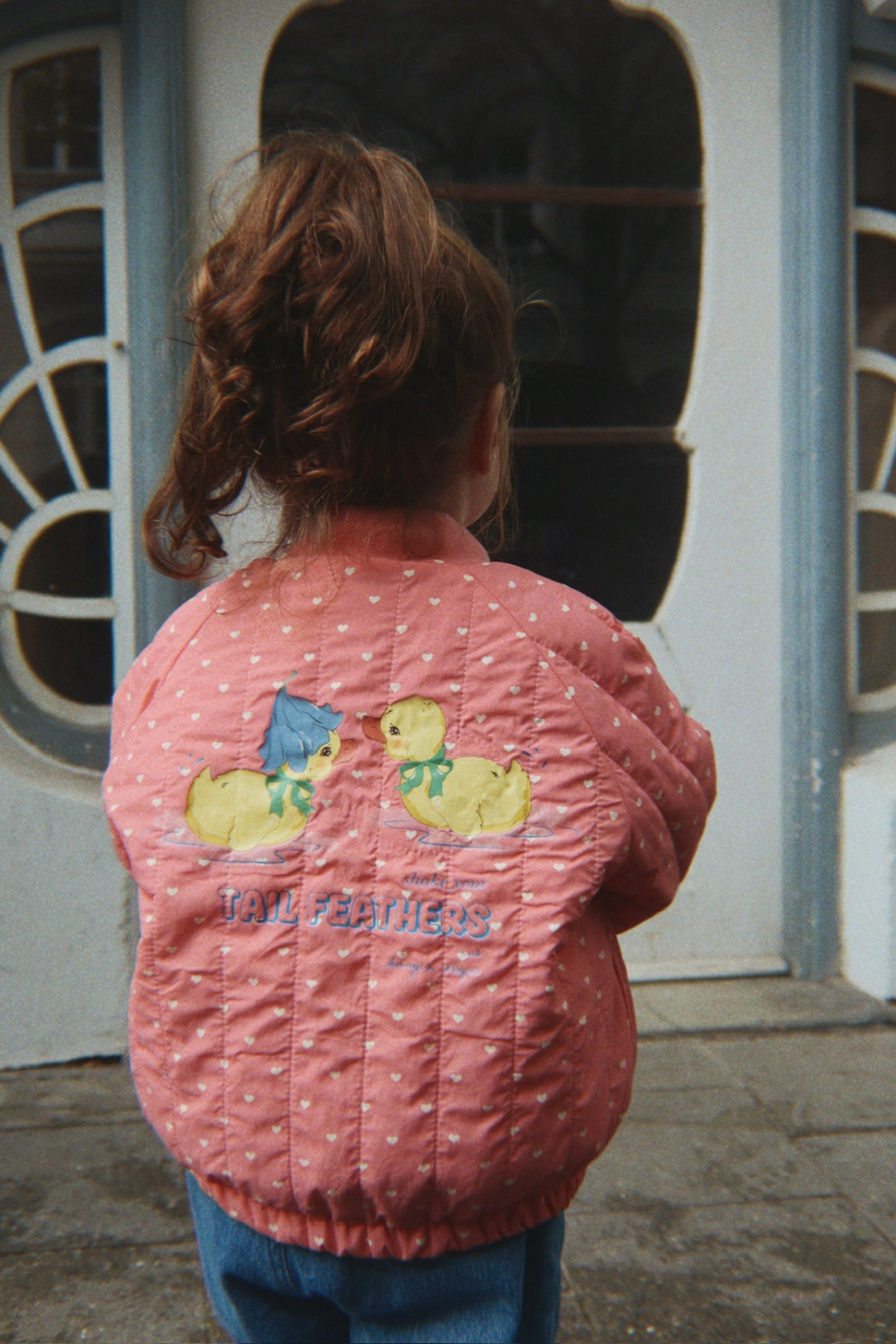 Juno Printed Bomber Jacket - Duckling - Little Wrens Nest