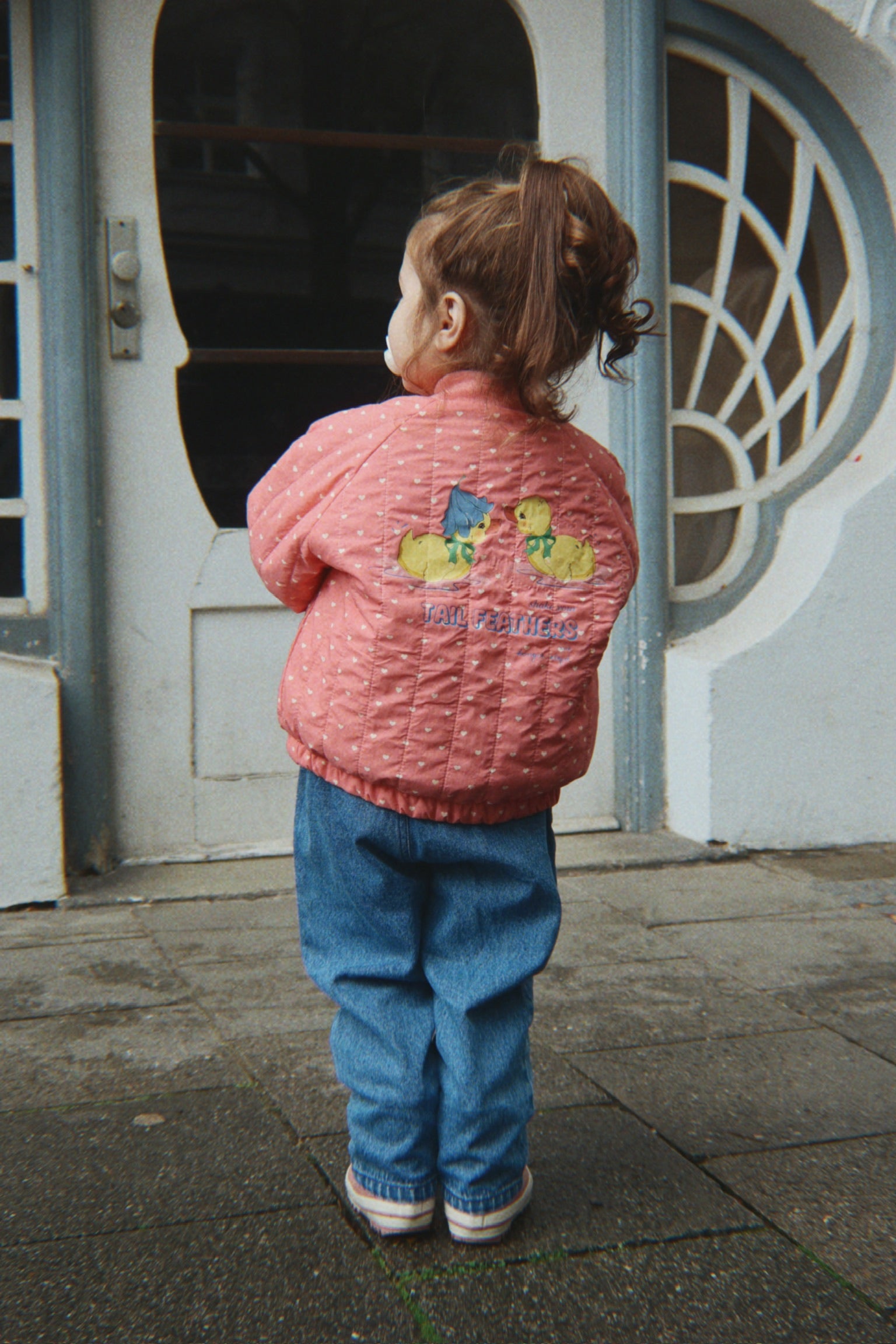 Juno Printed Bomber Jacket - Duckling - Little Wrens Nest