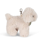 Konges Slojd Off White Puppy Animal Bag Charm side view