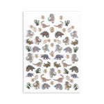 Konges Slojd Puffy Stickers Dino sheet
