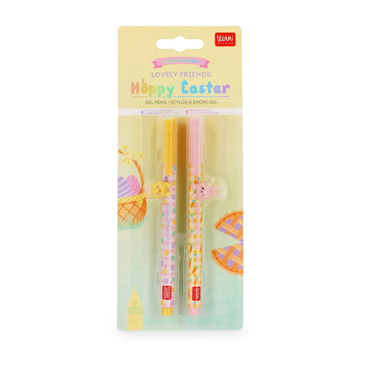 Legami Hoppy Easter Lovely Friends Gel Pens set of two