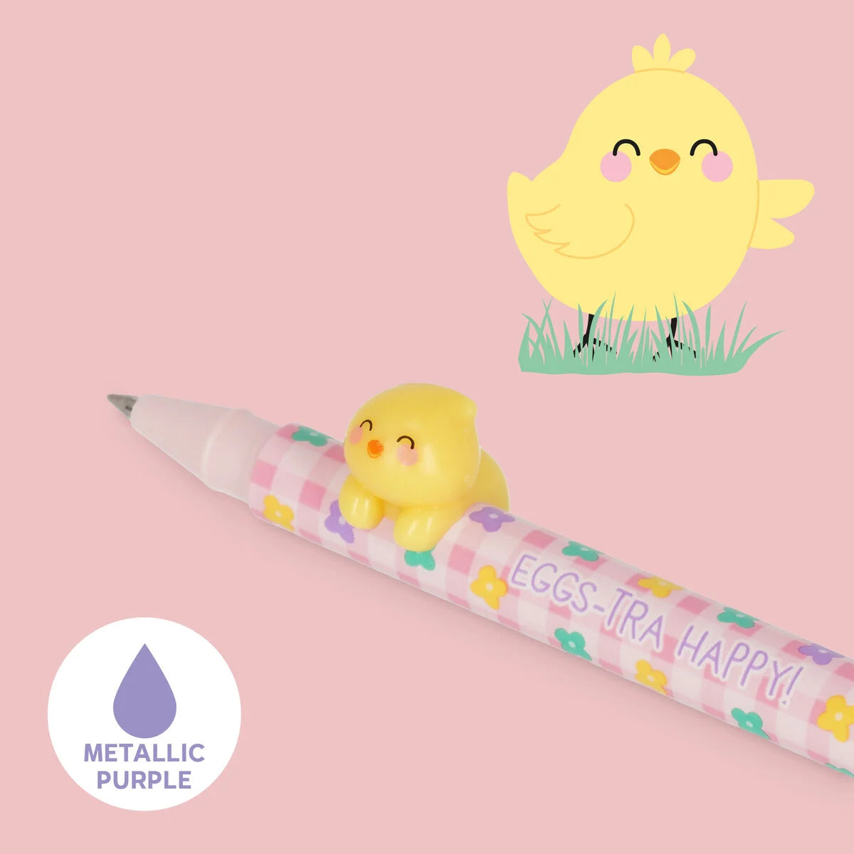 Legami Hoppy Easter Lovely Friends Gel Pens purple