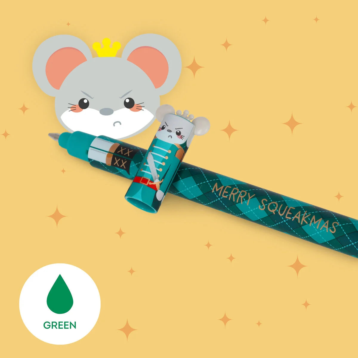 Legami Set Of 3 Erasable Pens The Nutcracker Green