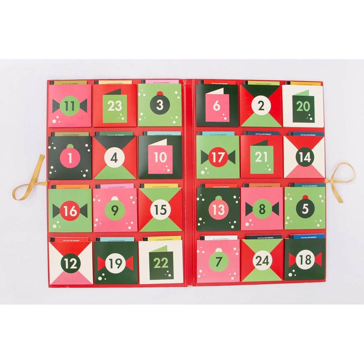 Little People BIG DREAMS: Advent Calendar Book Collection 2025 Edition open with 24 books