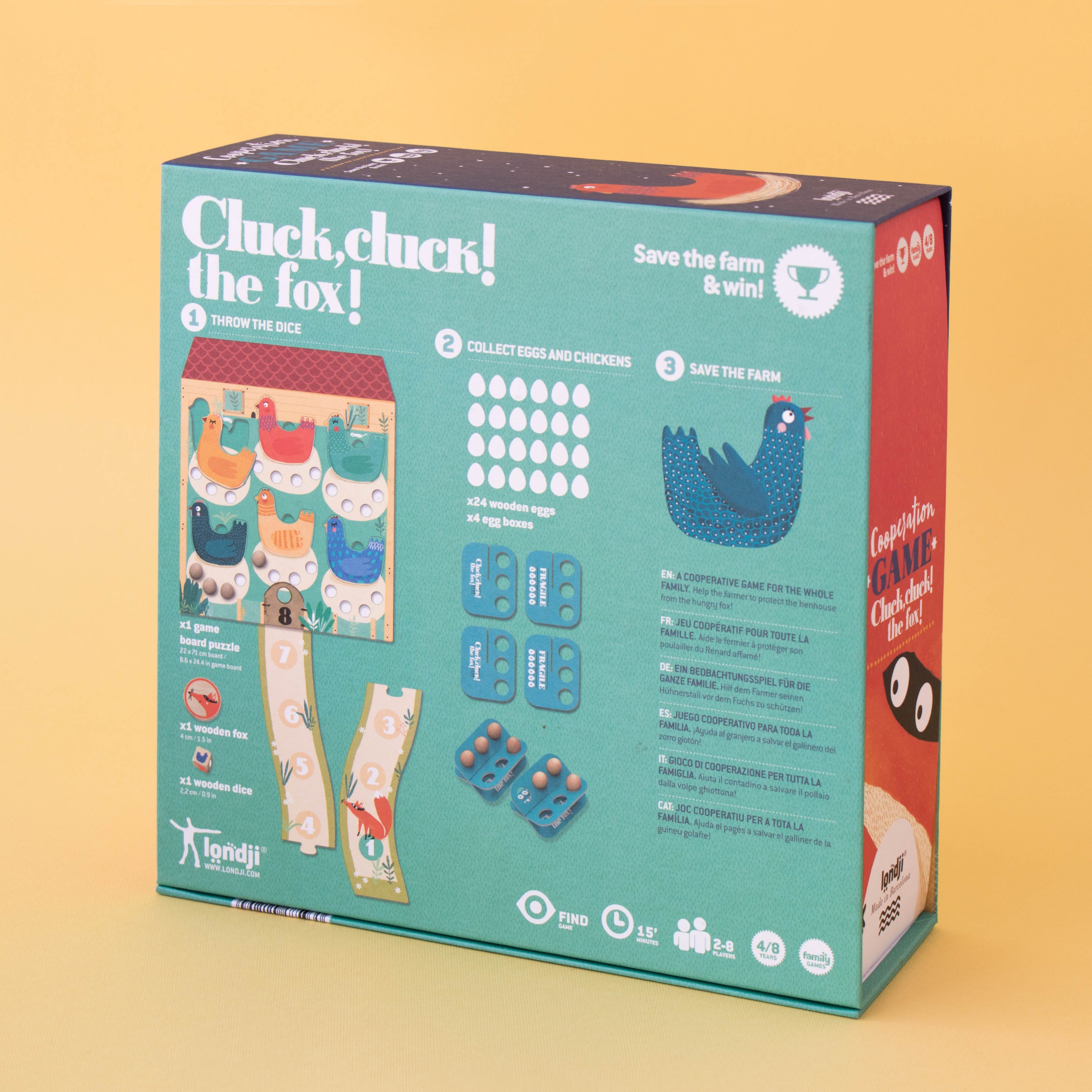 Londji Family Game Cluck Cluck The Fox box