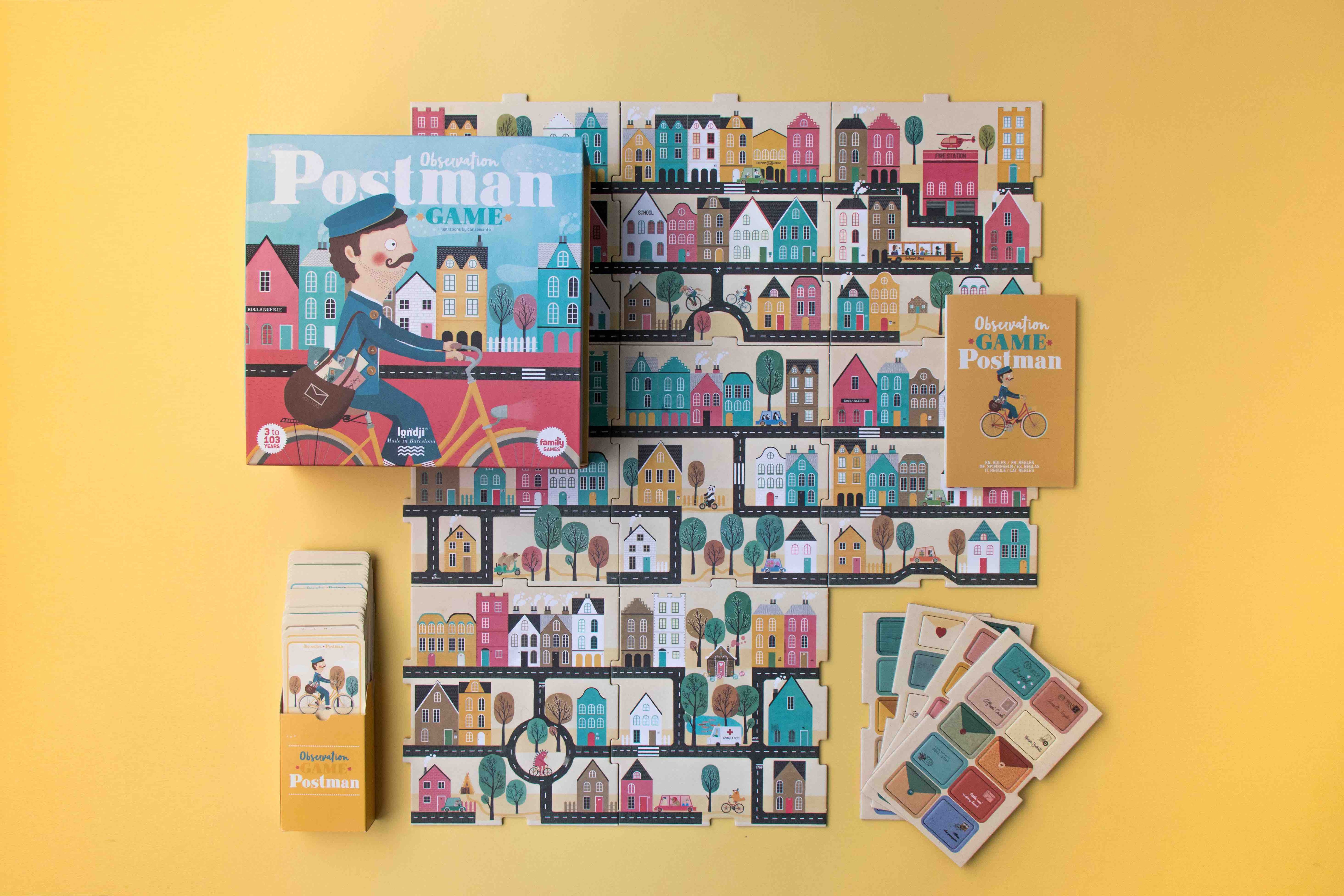 Londji Family Game Postman on a beige background