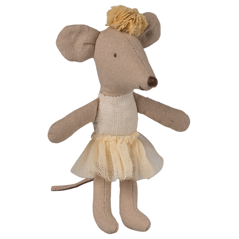 Maileg Ballerina Mouse Little Sister Off White