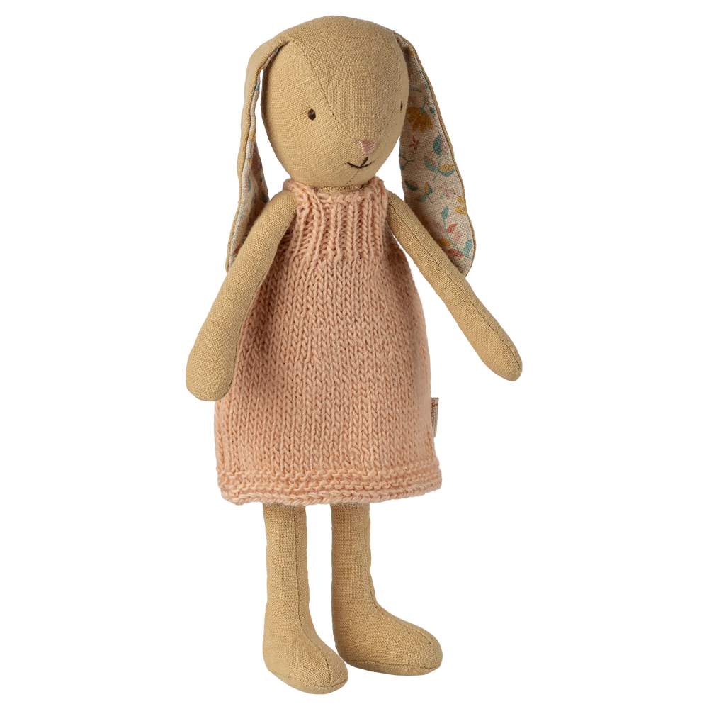 Maileg Bunny Size 1 Cream Yellow Knitted Dress