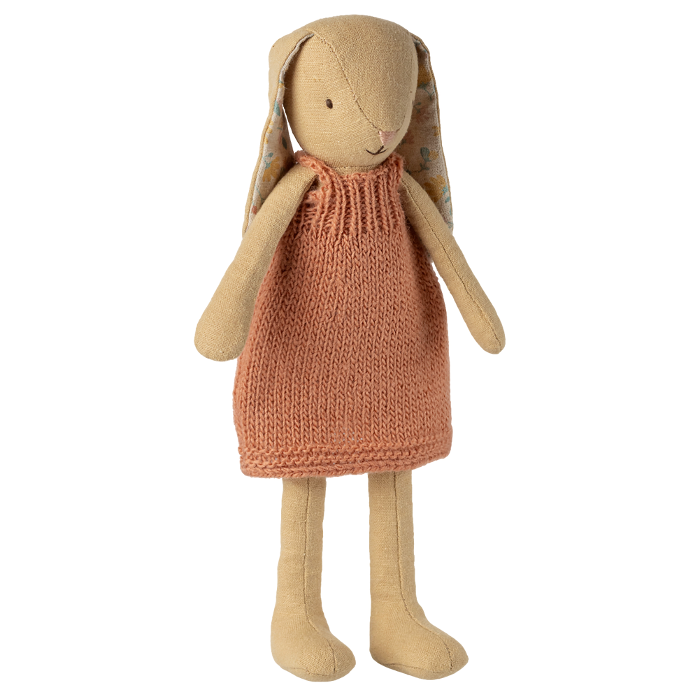 Maileg Bunny Size 2 Cream Yellow Knitted Dress