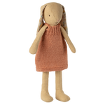 Maileg Bunny Size 2 Cream Yellow Knitted Dress