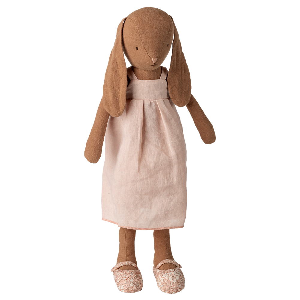 Maileg Bunny Size 3 Chocolate Brown Dress and Shoes