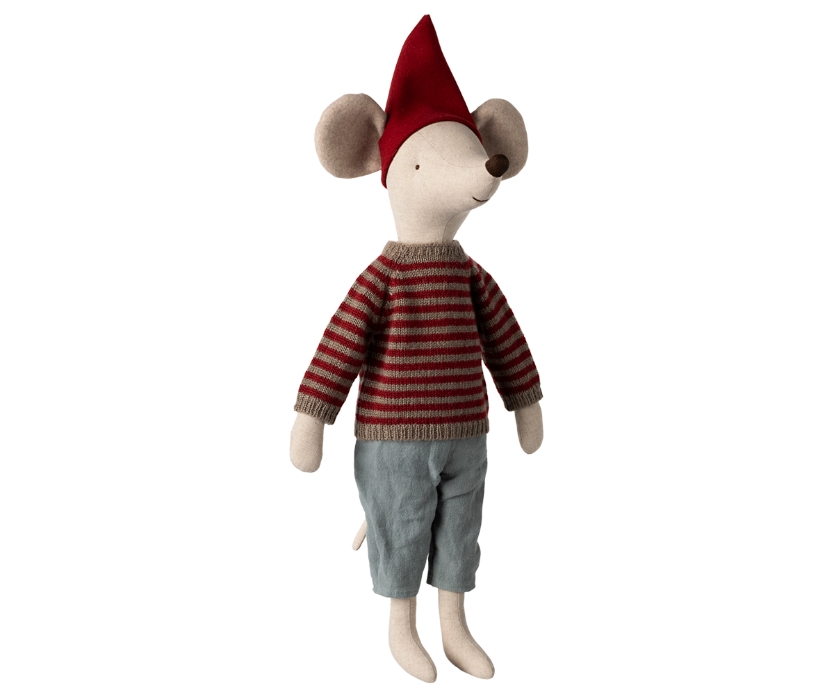 Maileg Christmas Mouse Maxi Boy standing