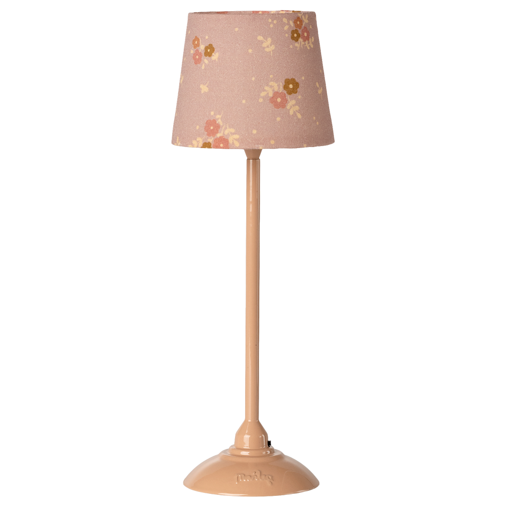 Maileg Miniature Floor Lamp Dark Powder Flowers