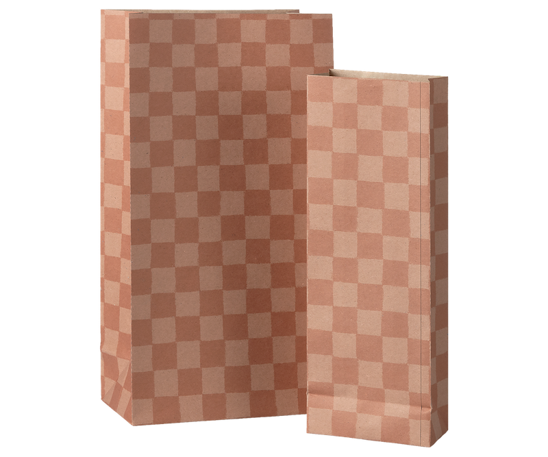 Maileg Gift Bags Powder Vintage Rose Checker
