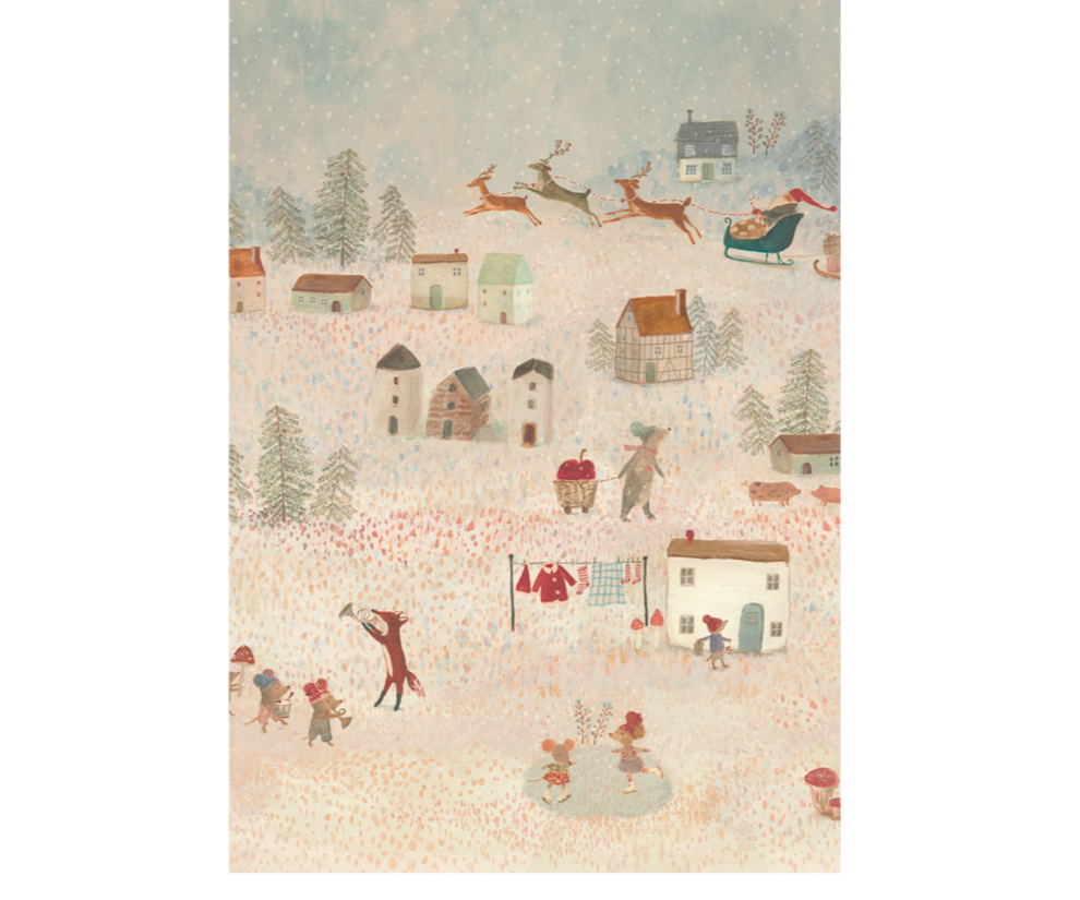 Maileg Gift Wrap Santa Is Coming