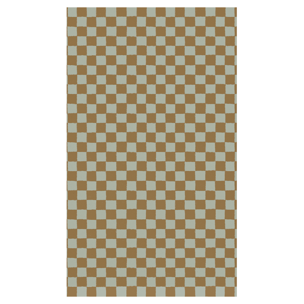 Maileg Gift Wrap Mint Ochre Checker