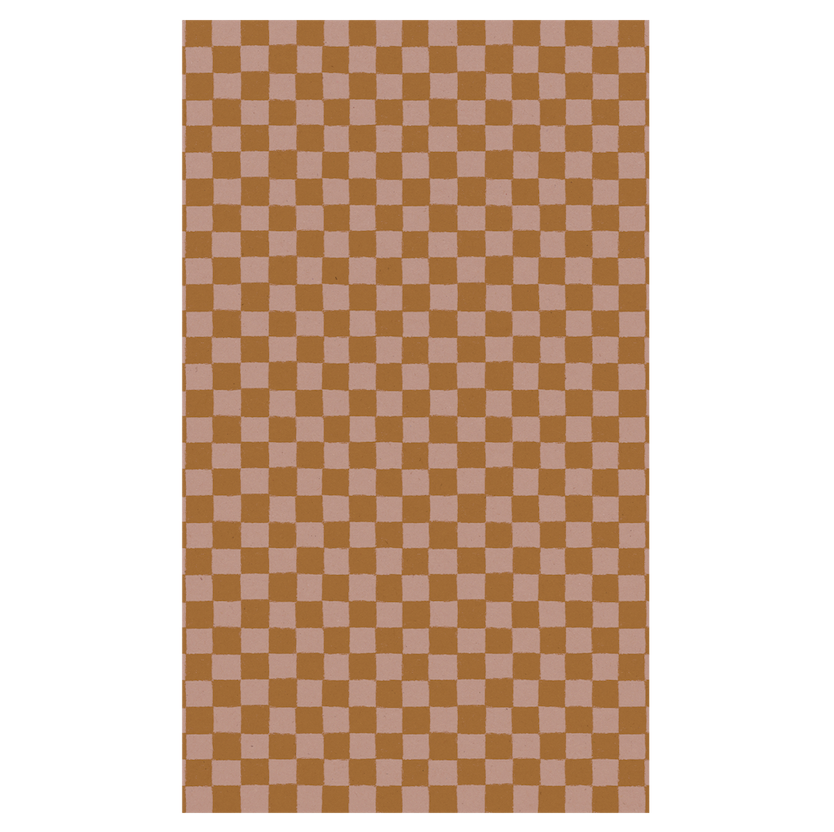 Maileg Gift Wrap Rose Ochre Checker