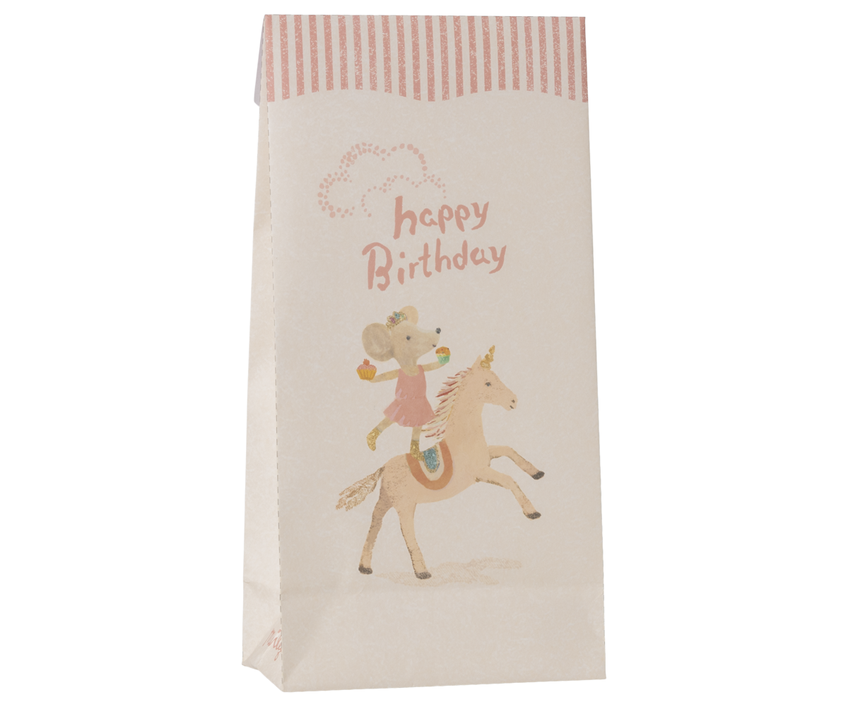 Maileg Goodie Bag Happy Birthday Unicorn reverse