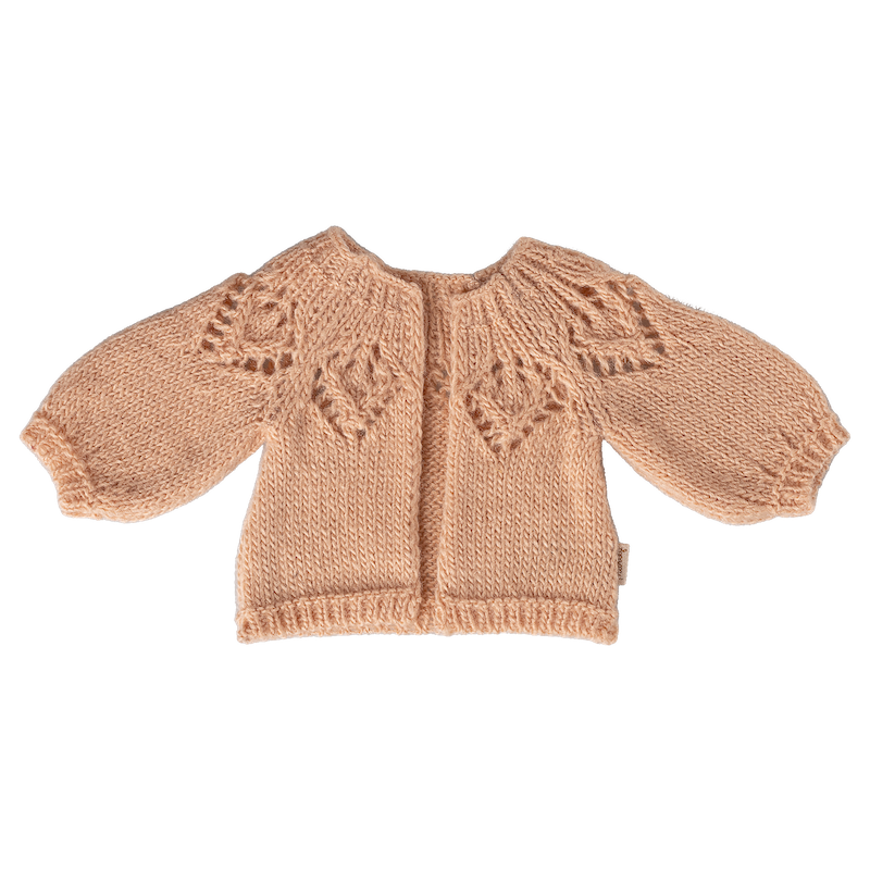 Maileg Knitted Cardigan Light Rose Size 3 Bunny